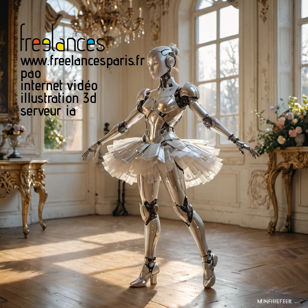 Pao mise en page internet vidéo illustration 3d serveur IA générative AI freelance paris studio de création magazines PTZDM7D0